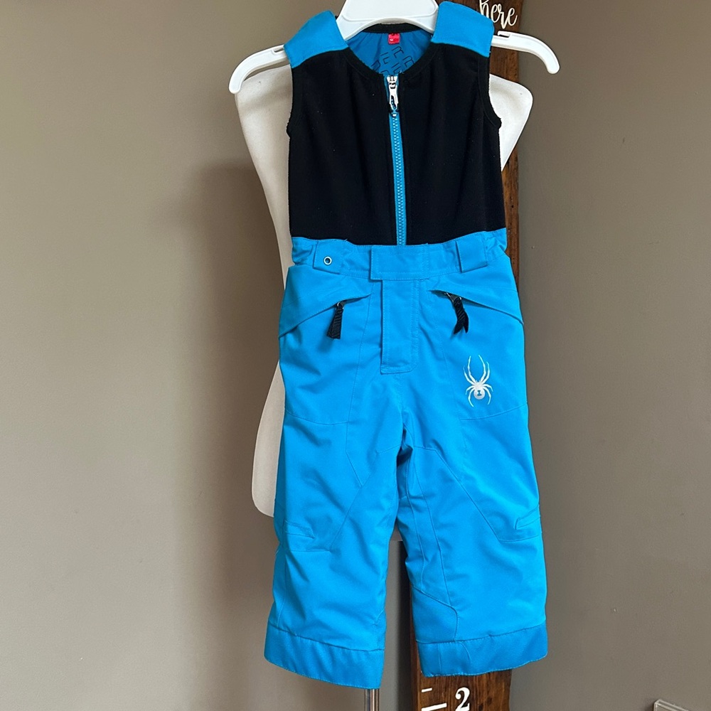 Spyder Kids' Black and Blue Overalls